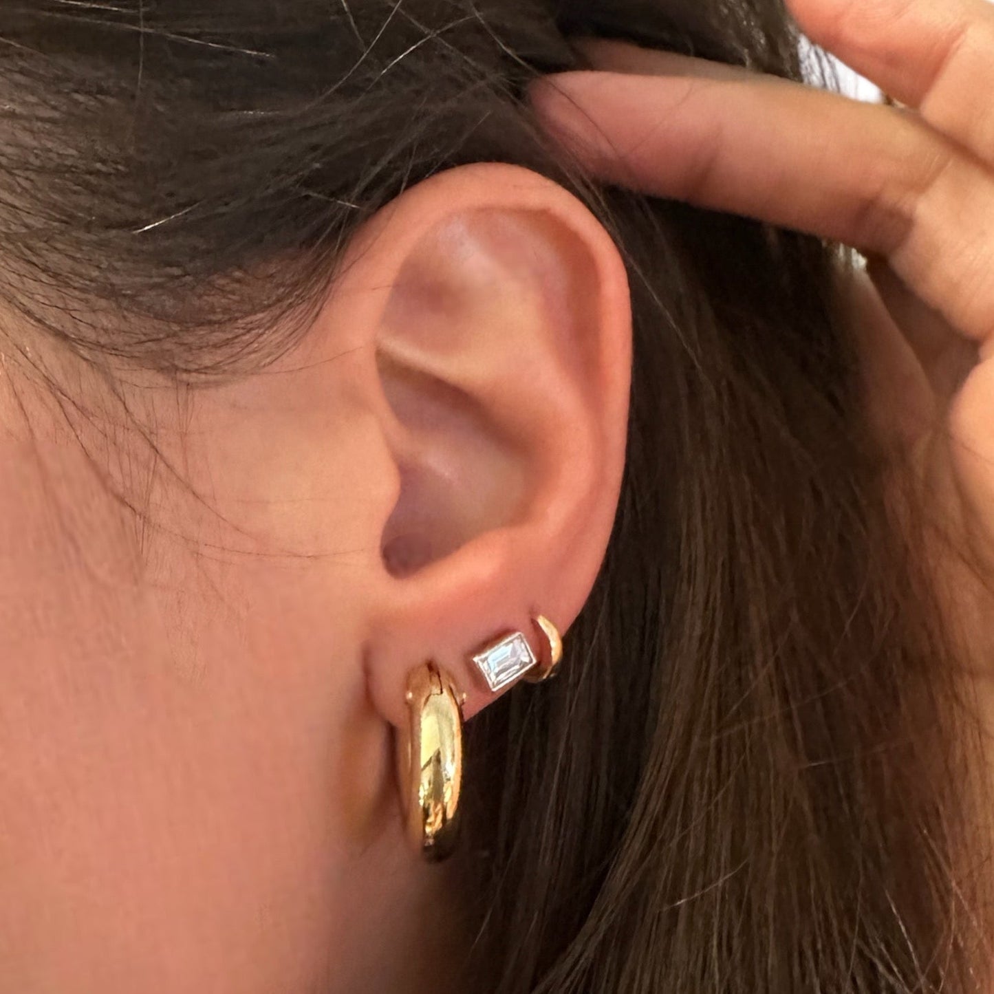 Chubby baby hoop on the ear