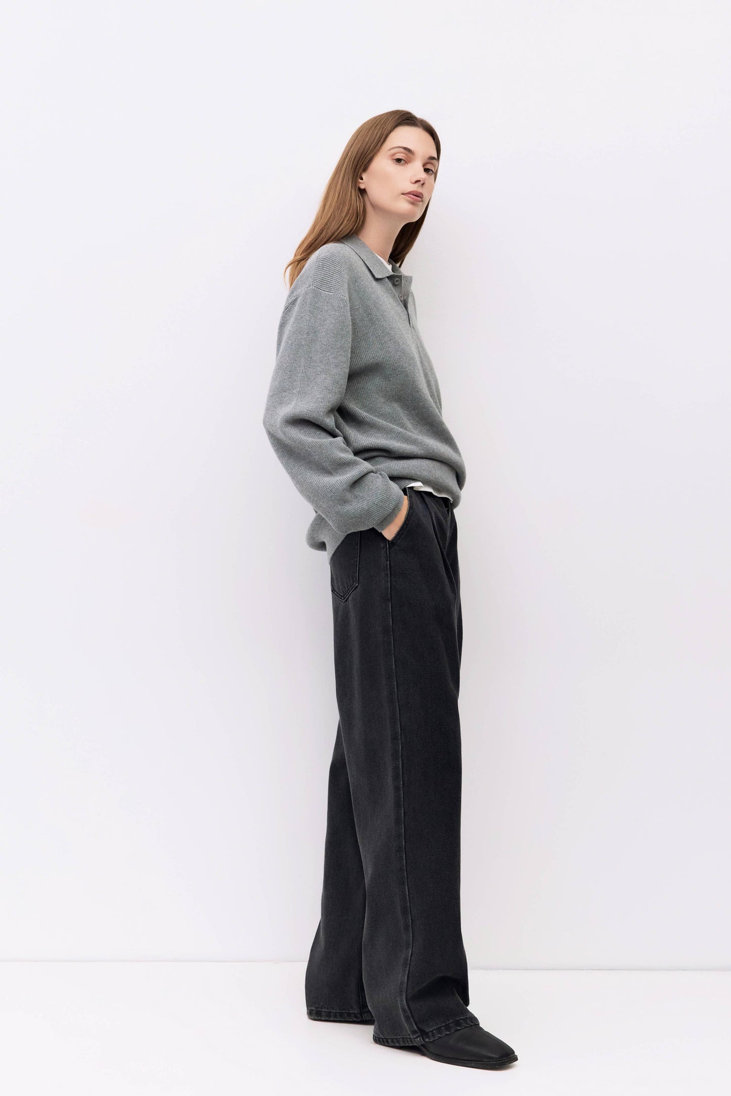 The Monroe Jeans | Pleated Wide Leg Jeans