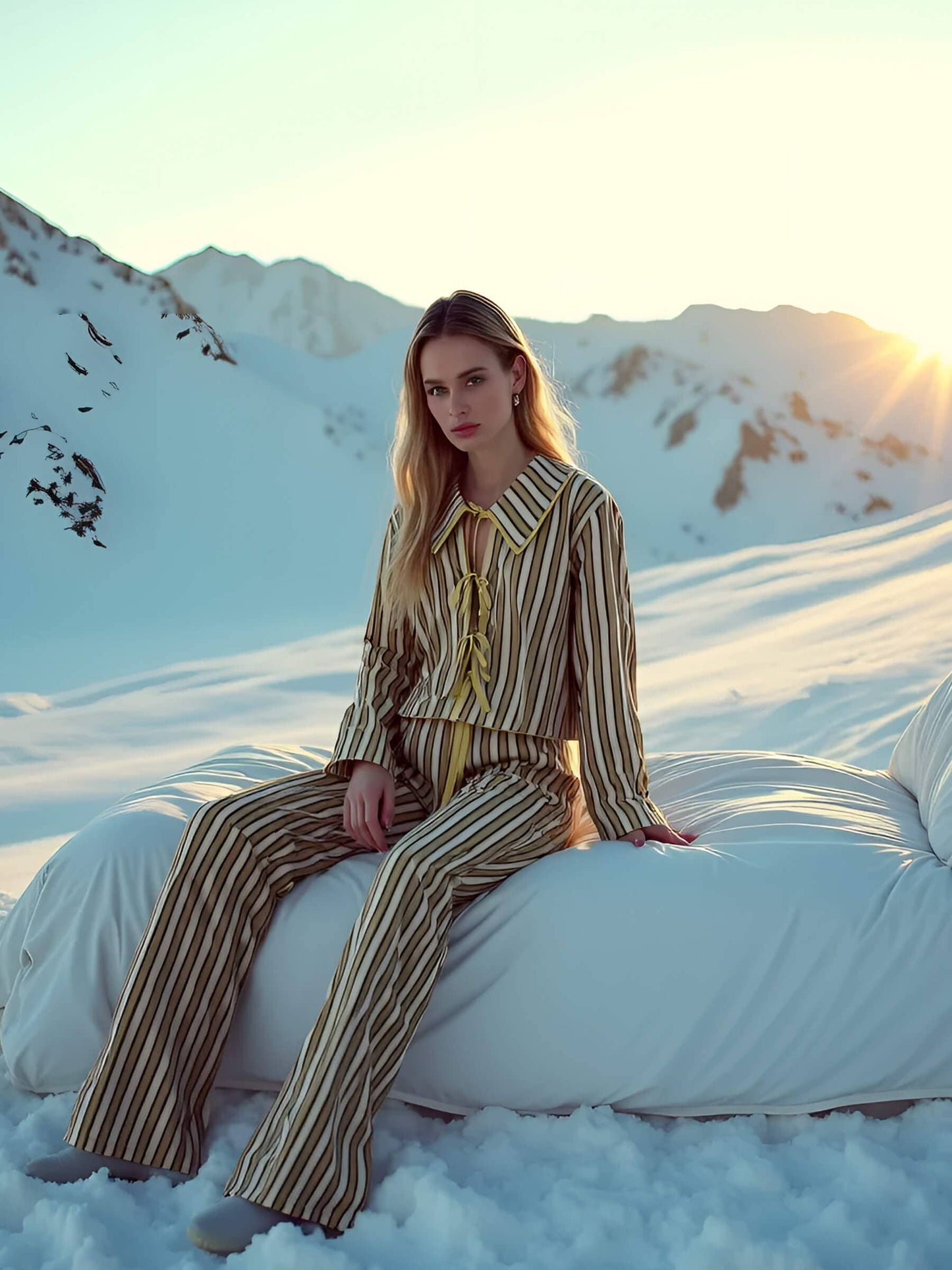 Spring Blizzard Striped Pant