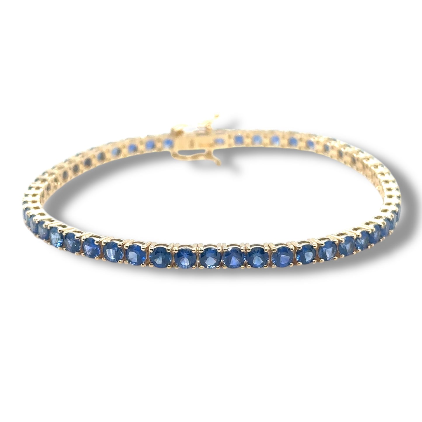Custom Ceylon Blue Tennis Bracelet