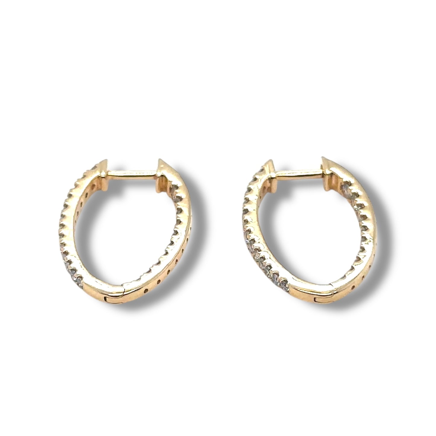 Inside Out Oval Hoops