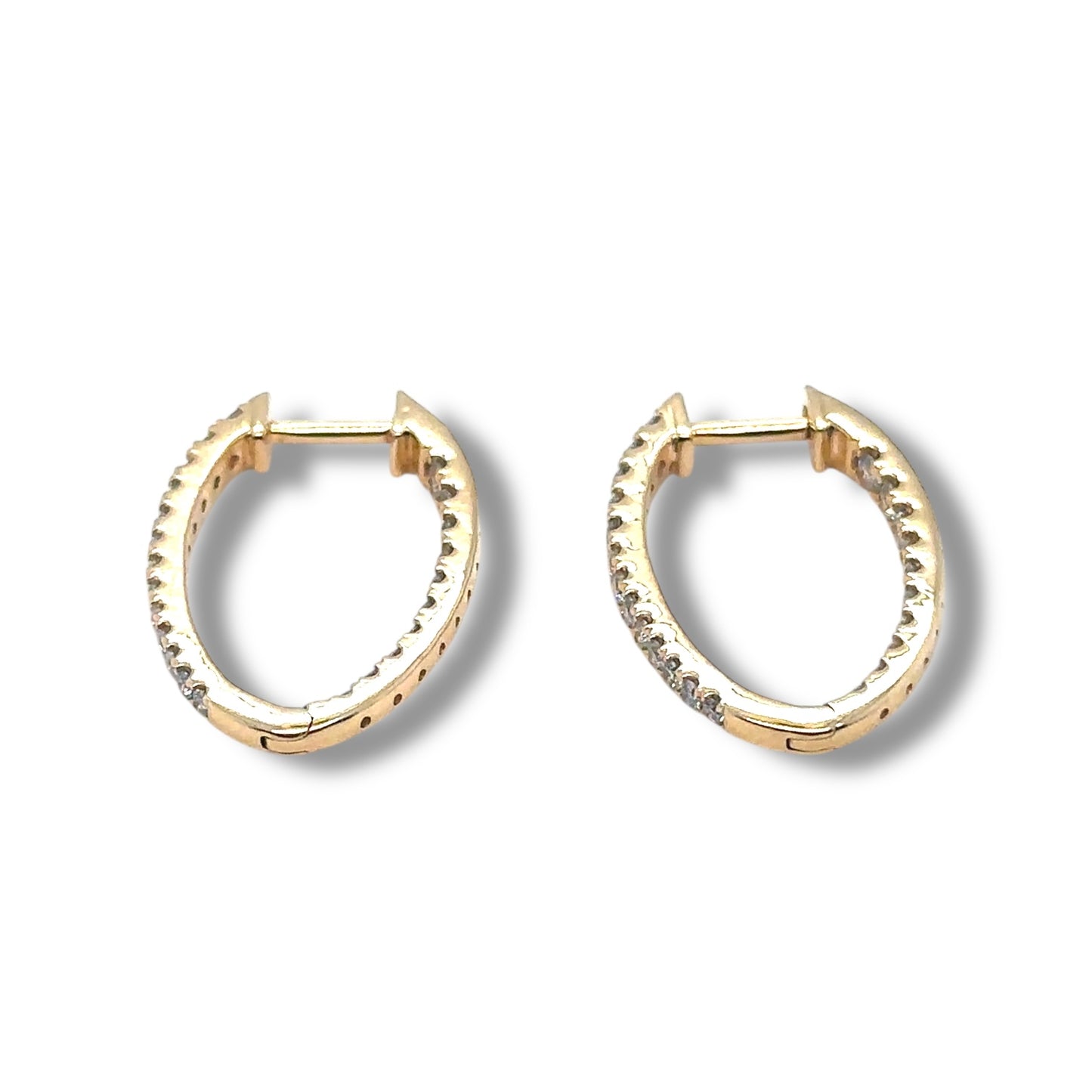 Inside Out Oval Hoops