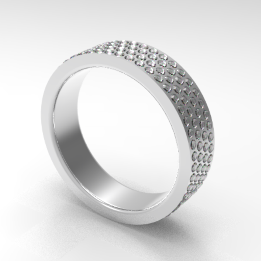 Custom Diamond Men's Band