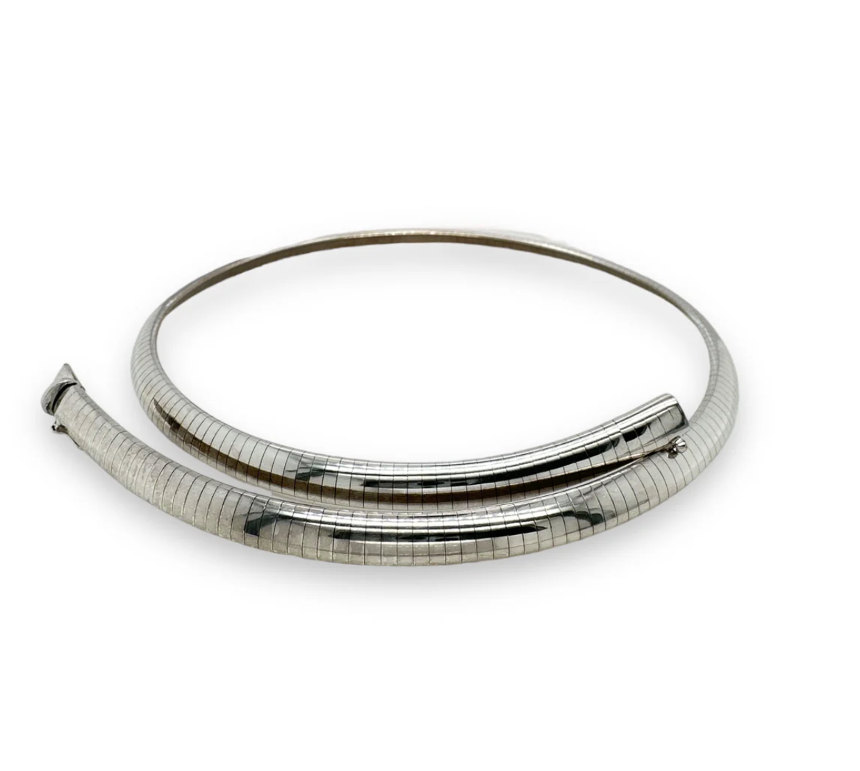 White Gold Omega Chain