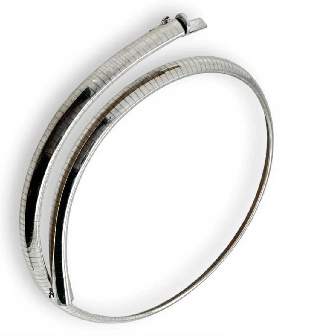 White Gold Omega Chain