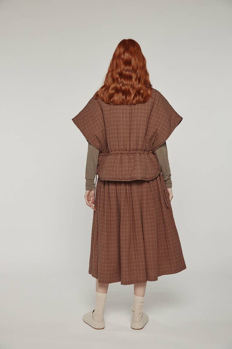 Pleated WaistTie Skirt