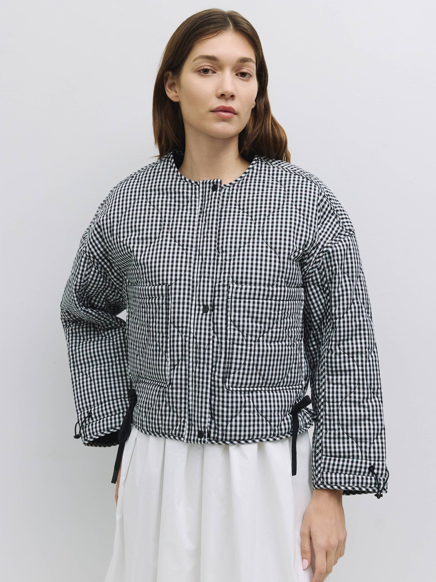 The Rochelle Jacket | Quilted Gingham Jacket