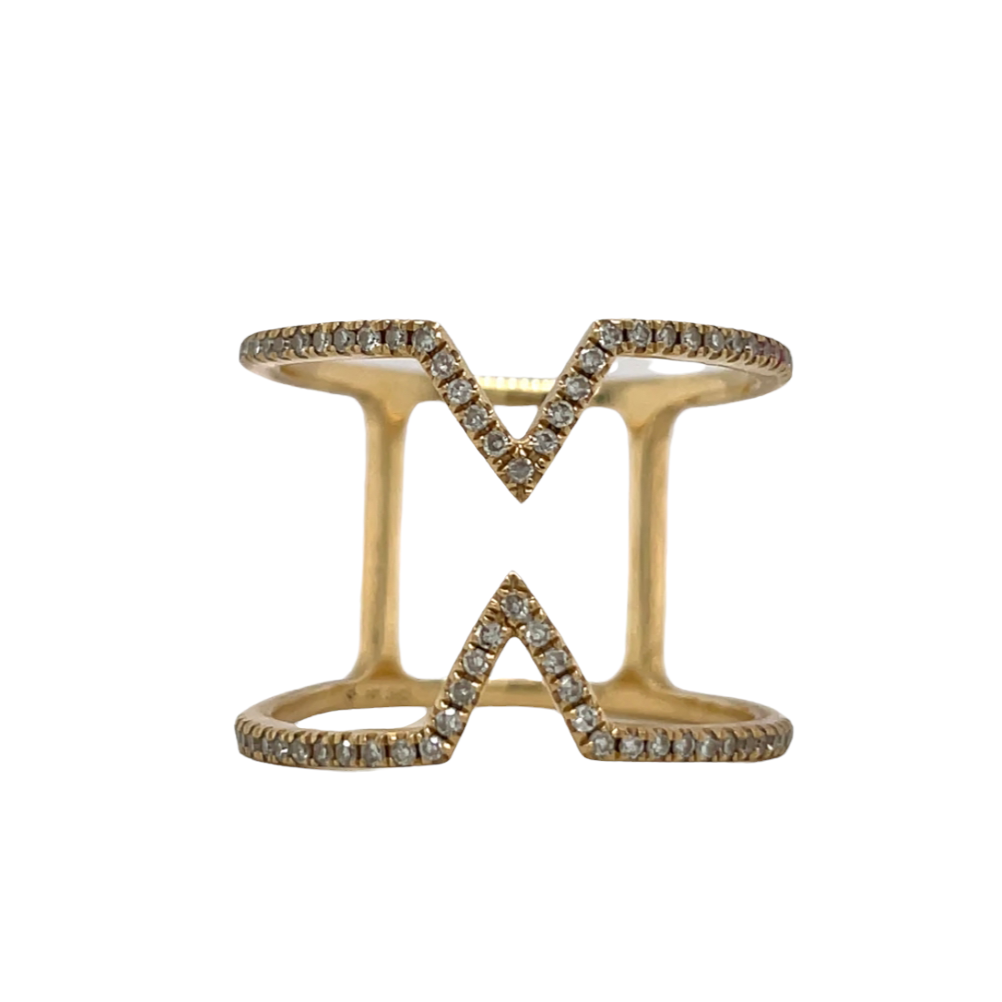 Dainty Pave cut out ring