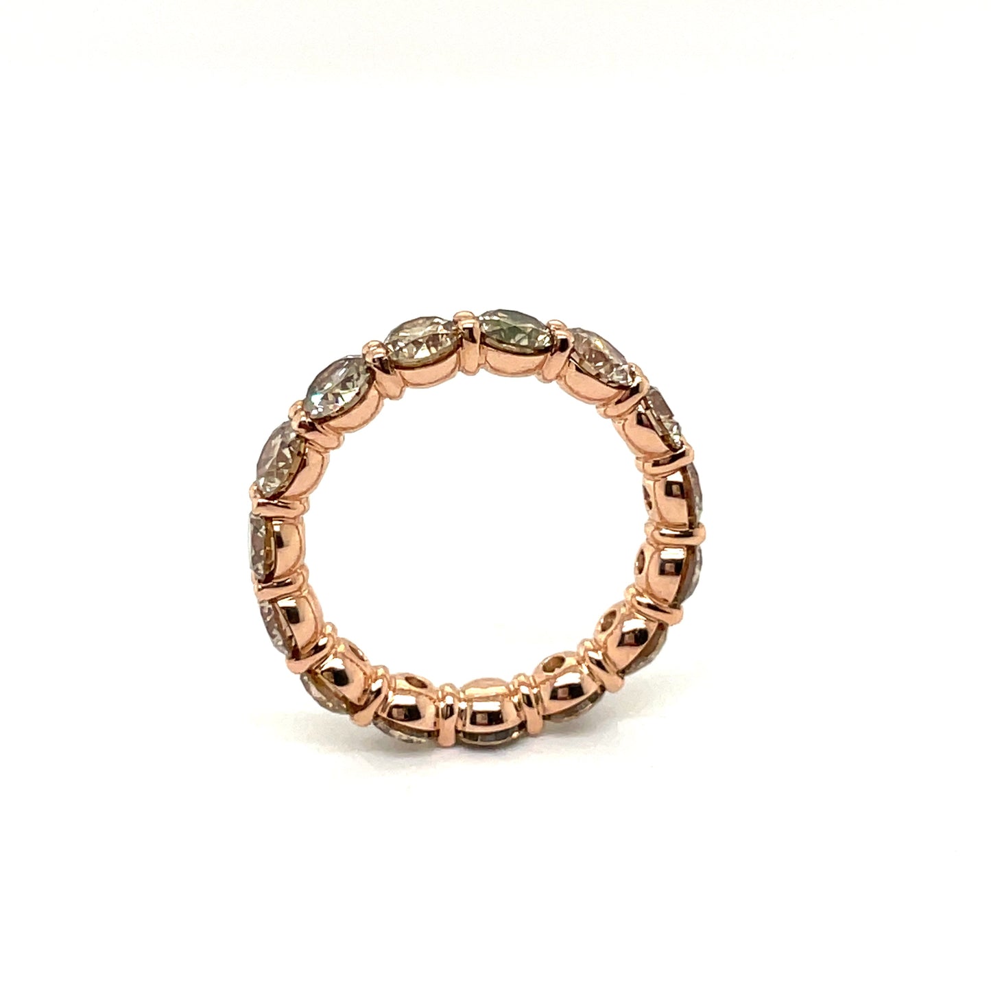 Champagne Diamond Eternity Band