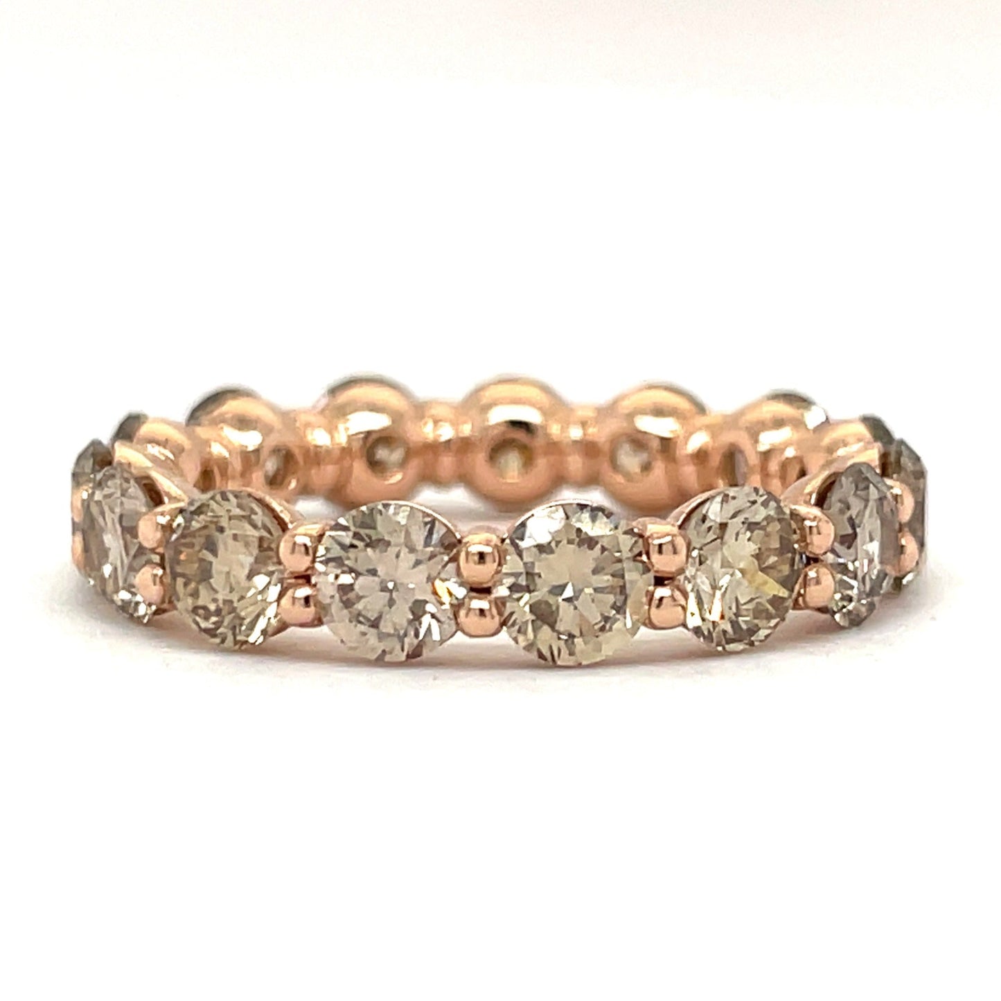 Champagne Diamond Eternity Band