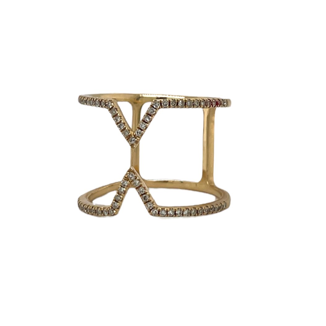 Dainty Monster Diamond Ring