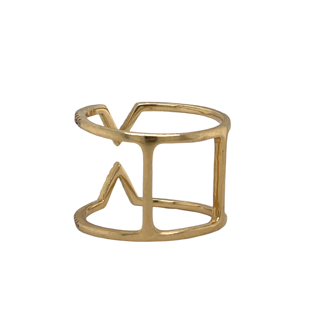 back of dainty pave ring