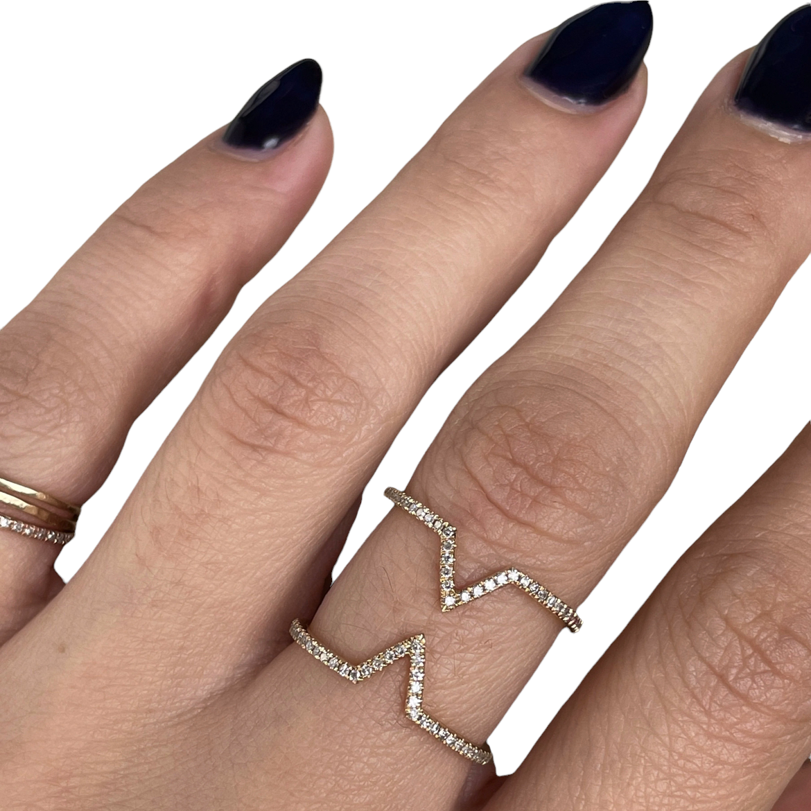 Dainty Monster Diamond Ring