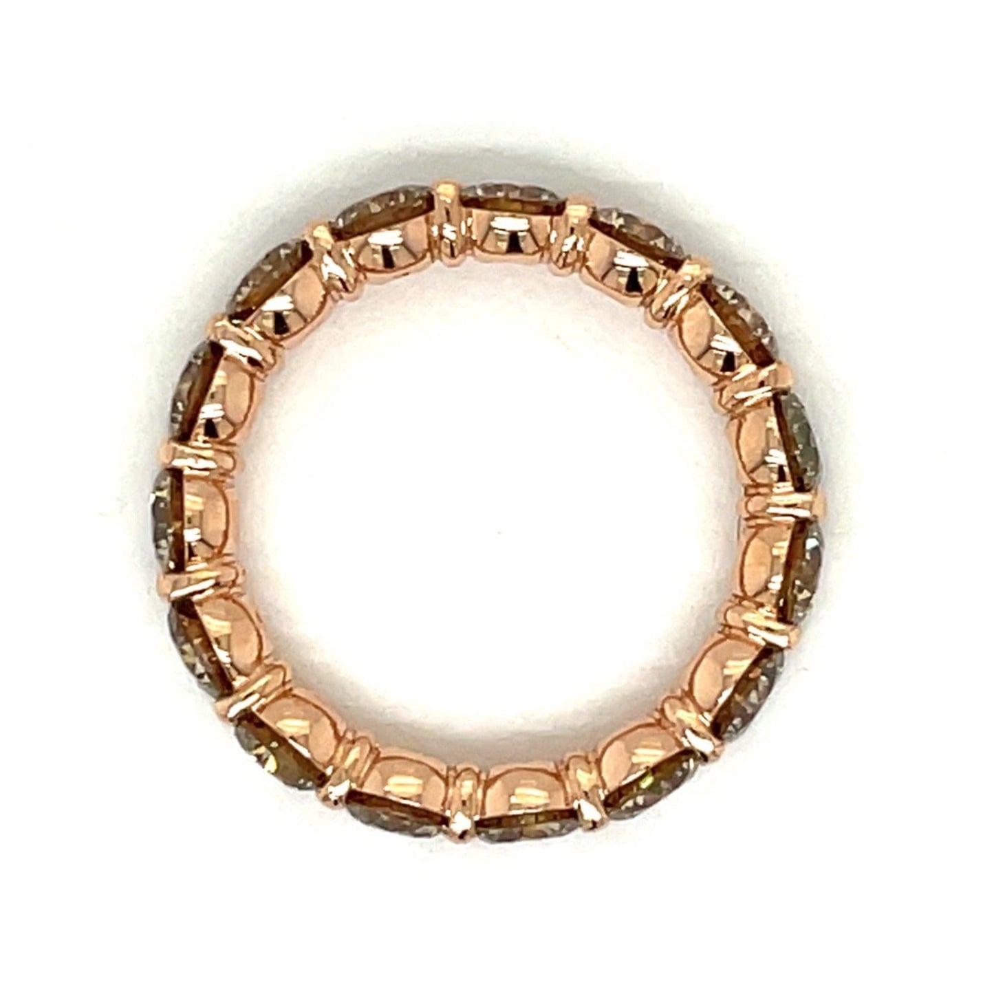 Champagne Diamond Eternity Band