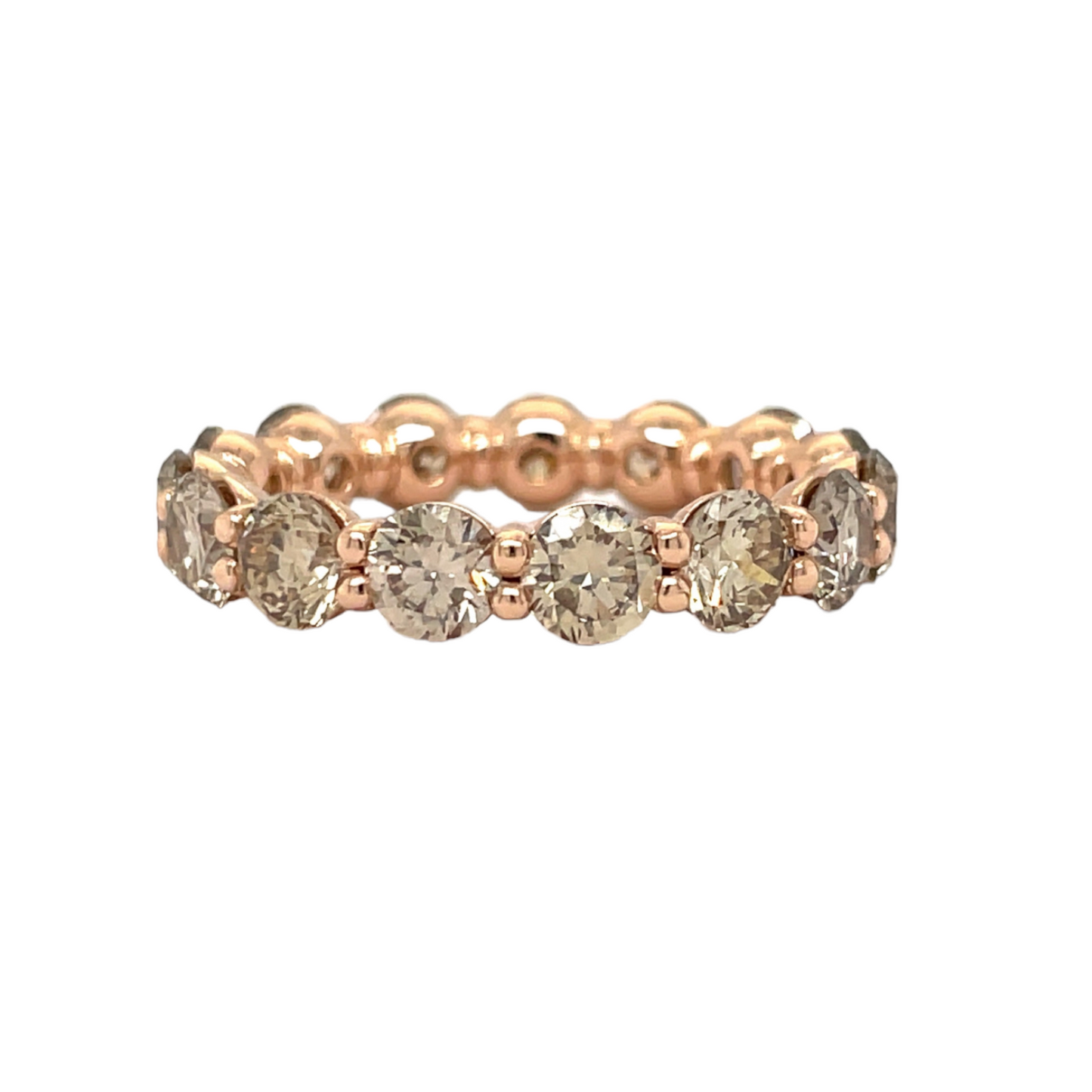 Champagne Diamond Eternity Band