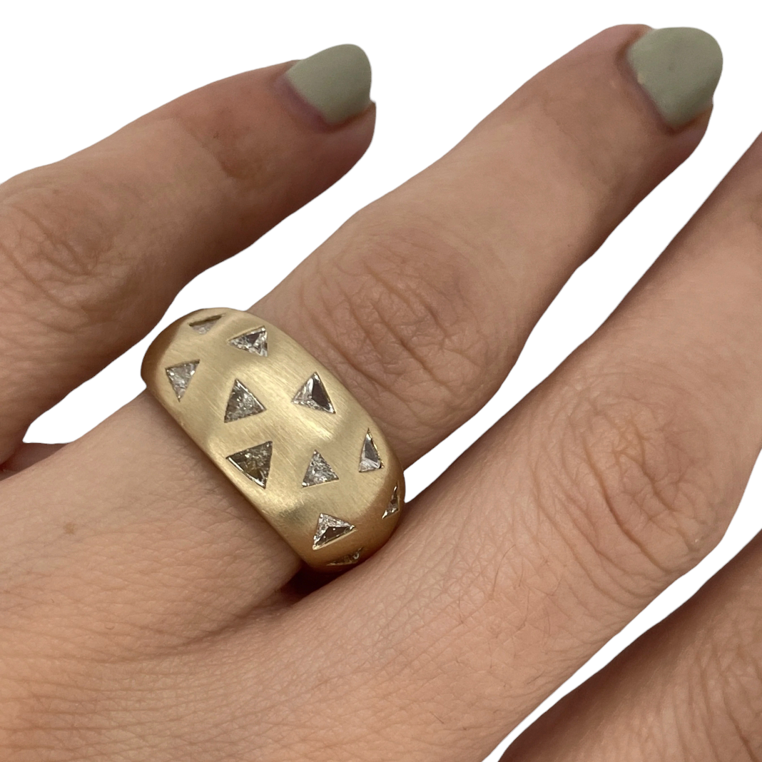 Chunky Trillion Diamond Band