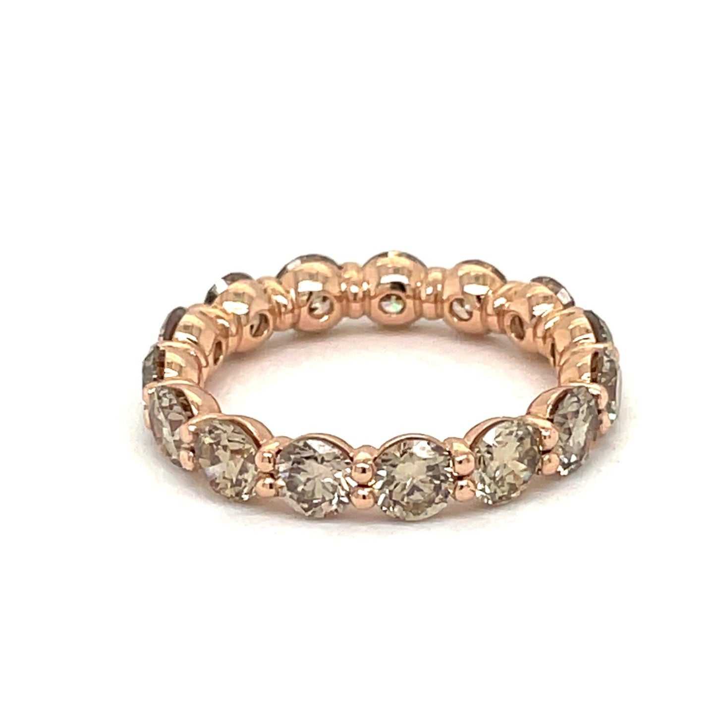 Champagne Diamond Eternity Band