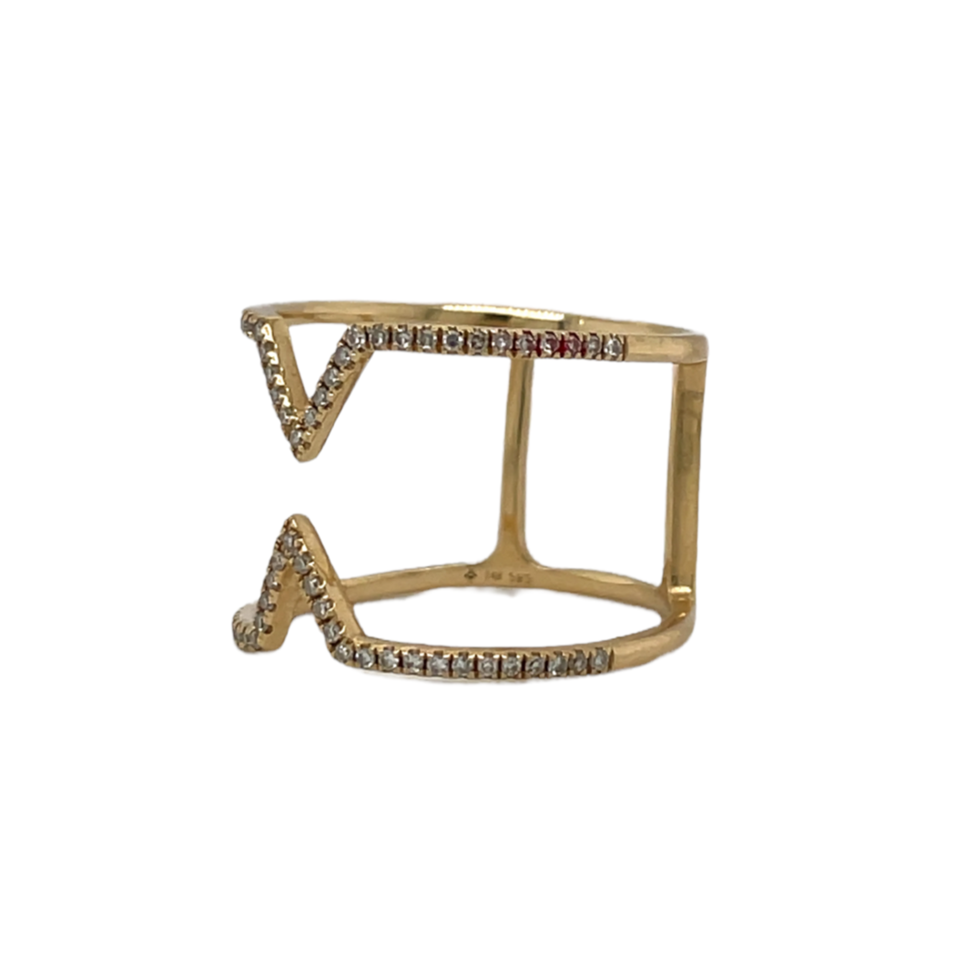 Dainty Monster Diamond Ring
