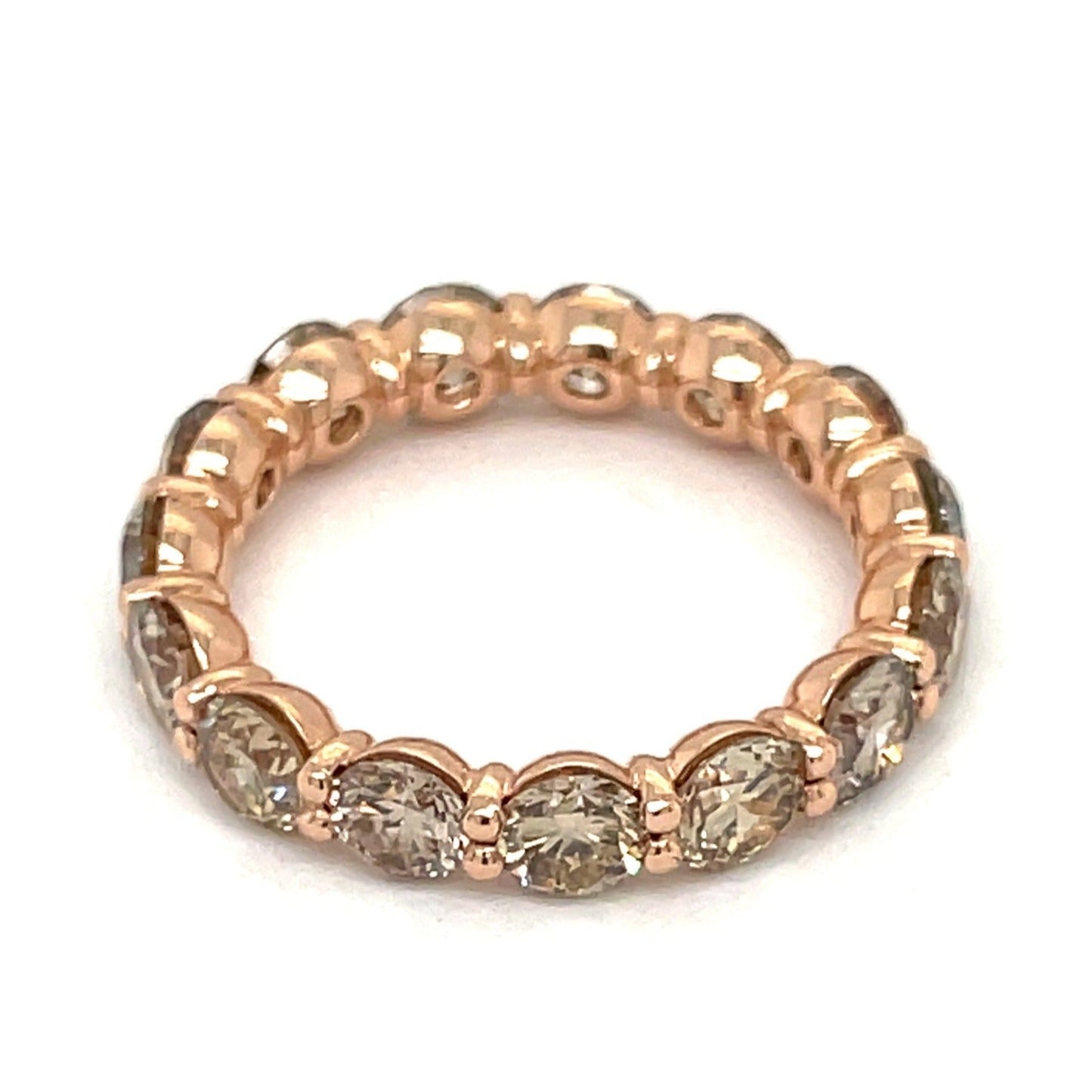 Champagne Diamond Eternity Band