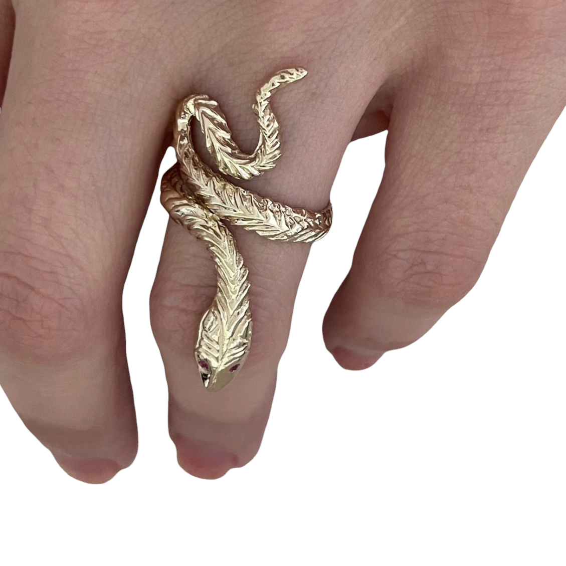 SNAKE EYES The Serpent Ruby Ring