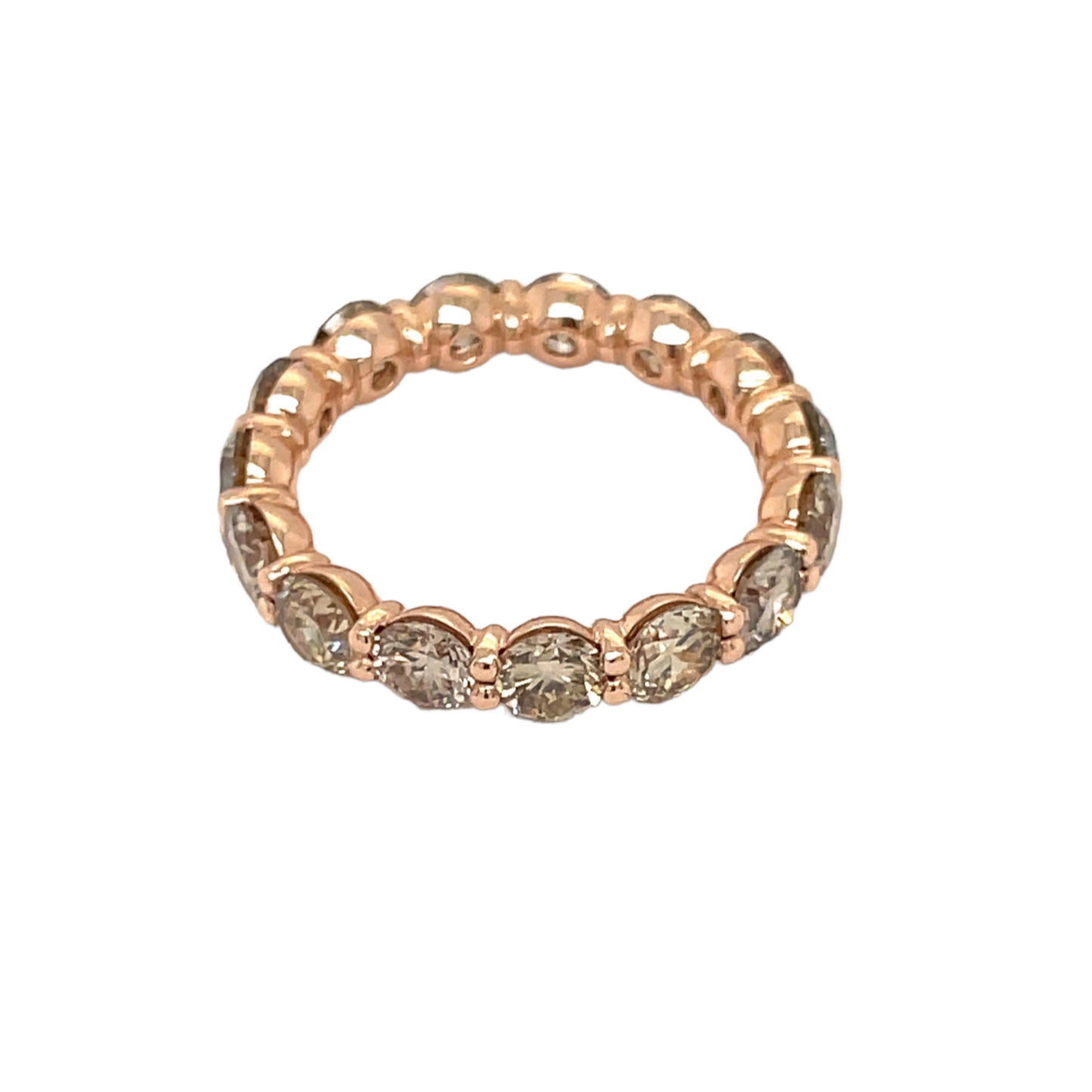 Champagne Diamond Eternity Band