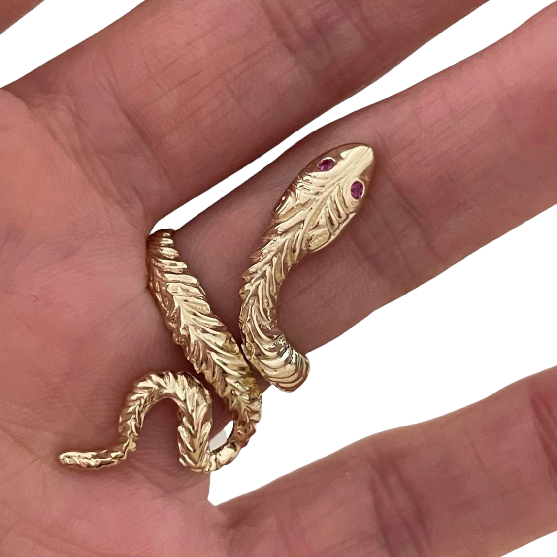 SNAKE EYES The Serpent Ruby Ring