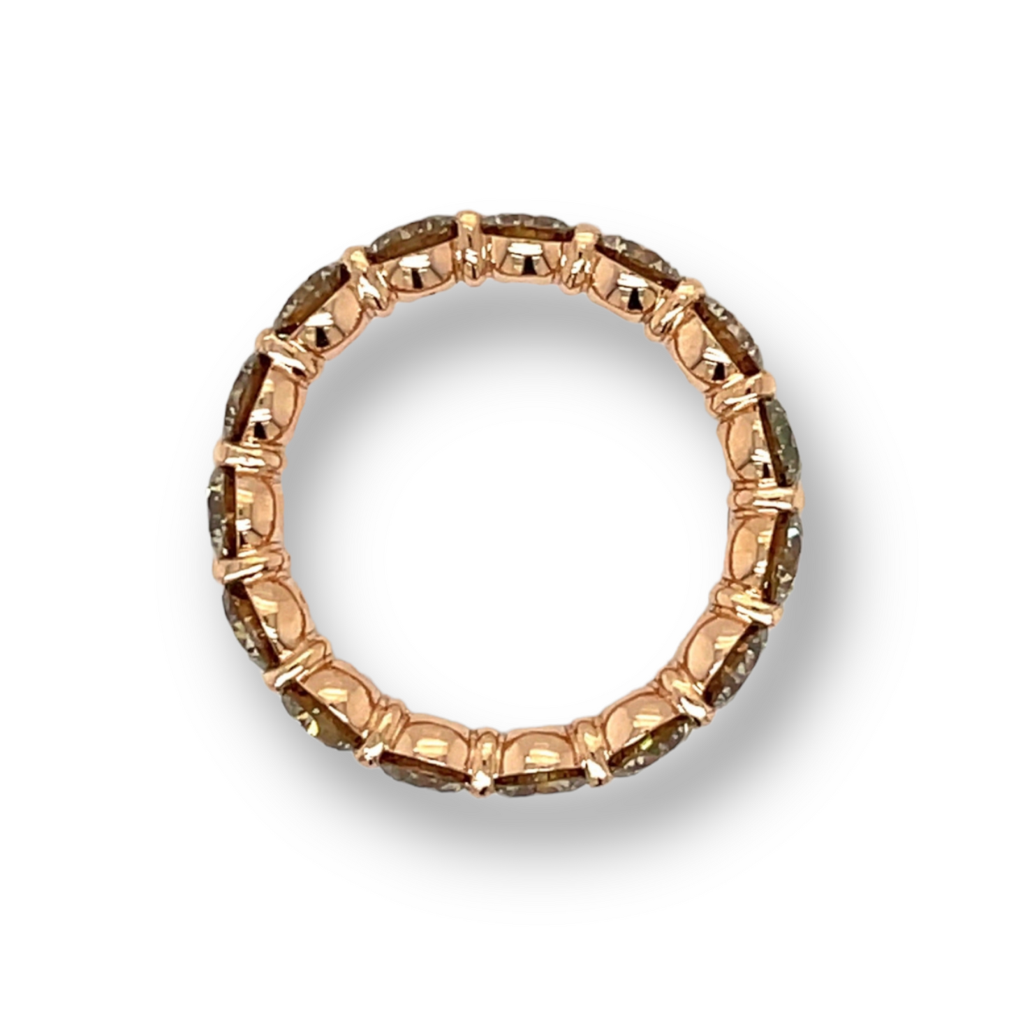 Champagne Diamond Eternity Band