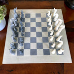 Hand-Carved Soapstone Chess Set - Safari Animals