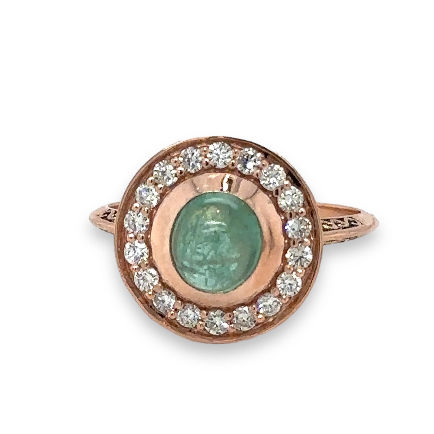 Emerald & Diamond Halo