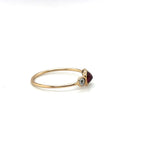 Three Stone Ruby & Diamond Ring