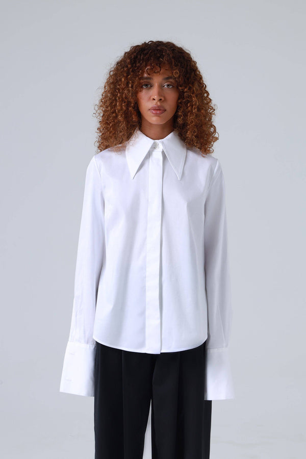 Classic White Shirt with French Cuffs