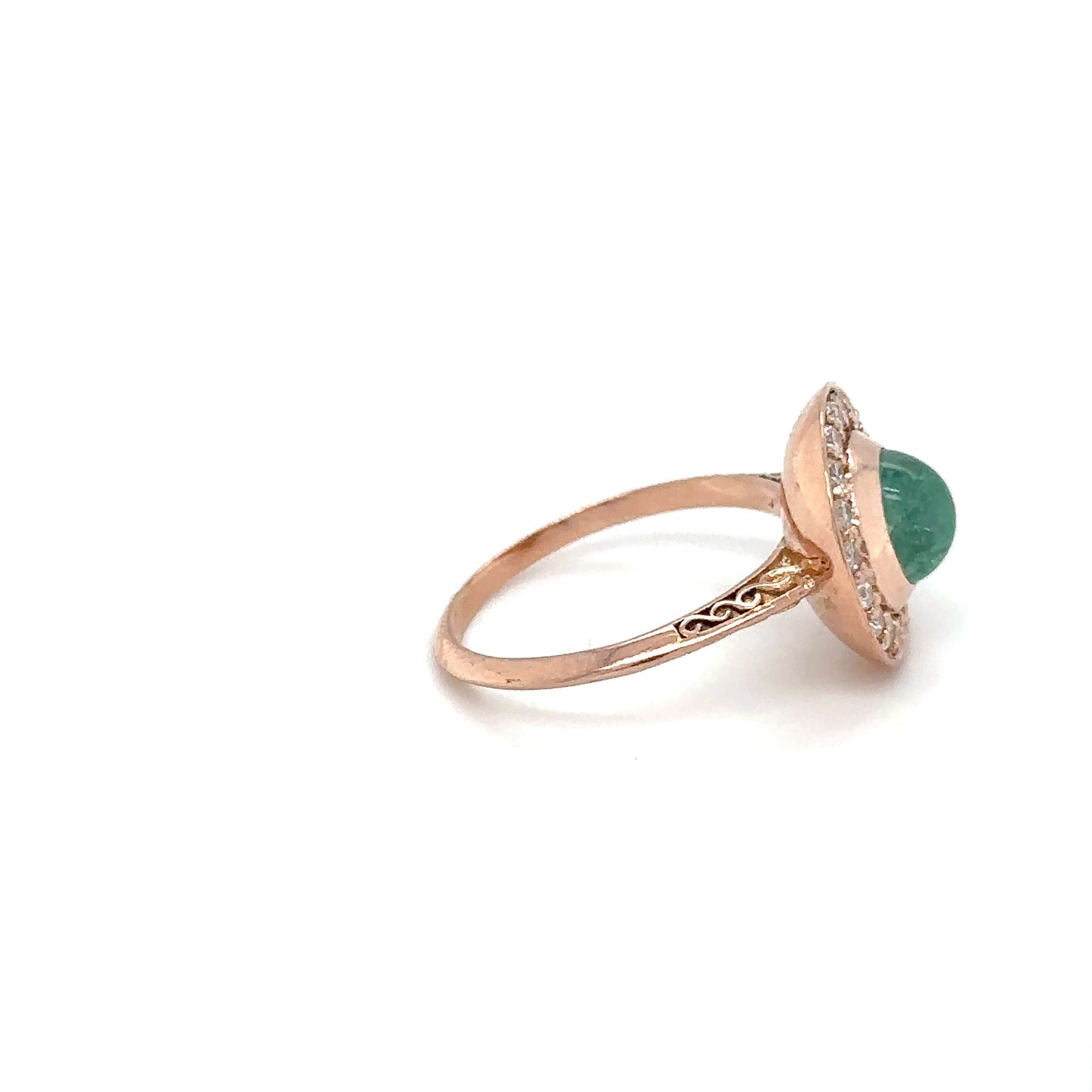 Emerald & Diamond Halo