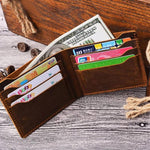 Leather Wallet,  Bifold Wallet, Handmade Wallet