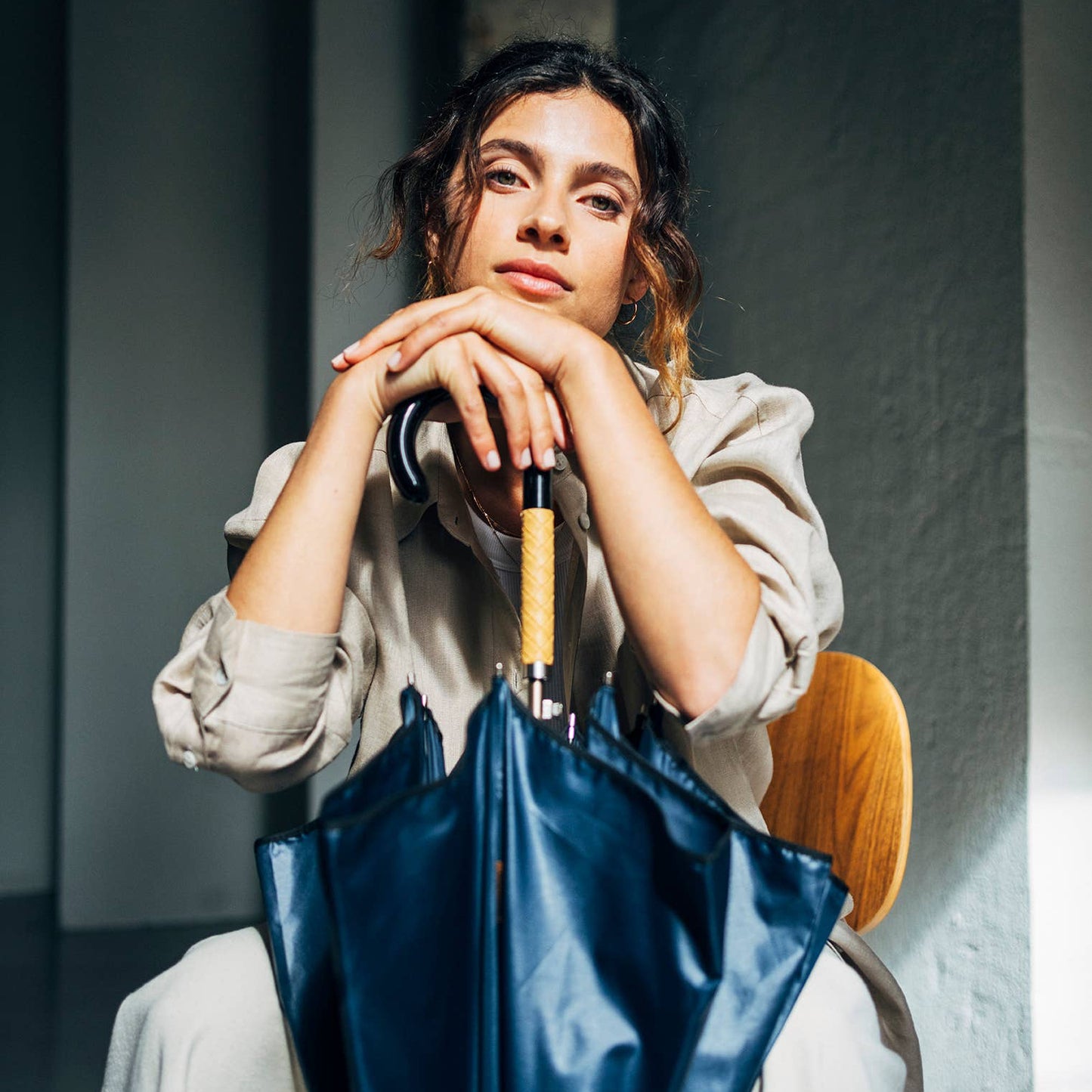 EZPELETA Smooth Auto Umbrella with design details