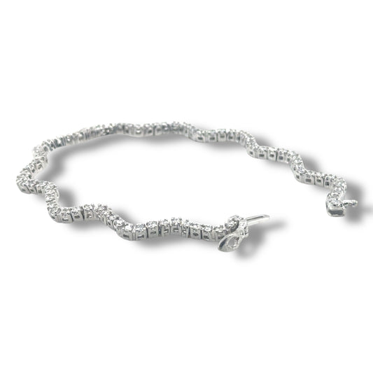Squiggly Tennis Bracelet