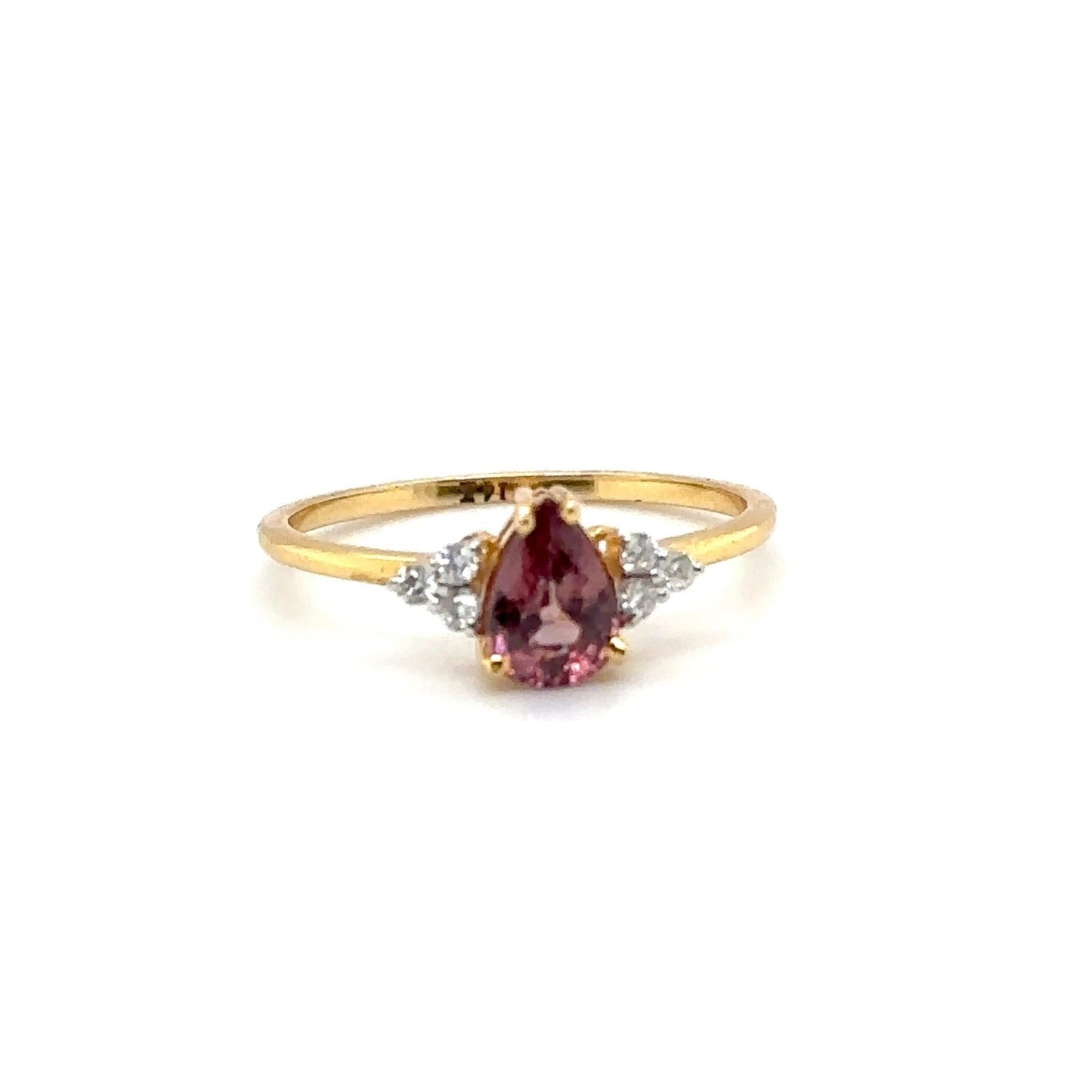 Plum Tourmaline Pear