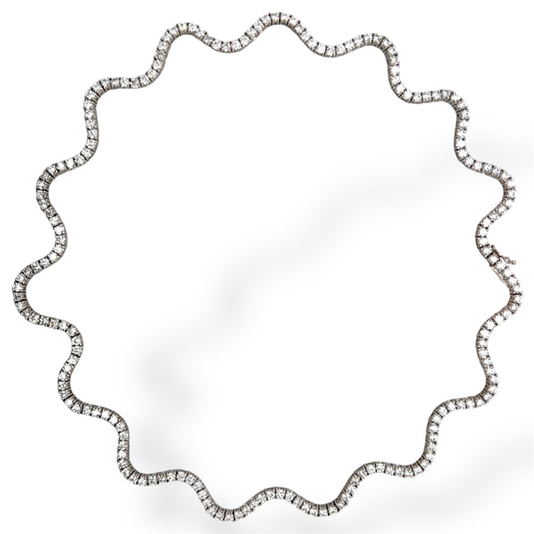 Moonlit Wave Necklace