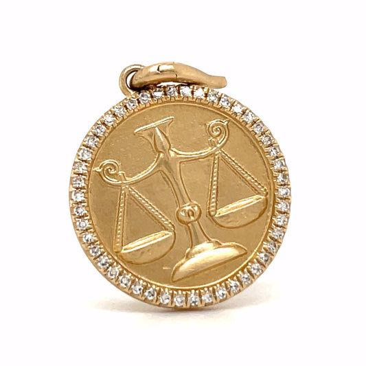 The Libra Zodiac Pendant Charm