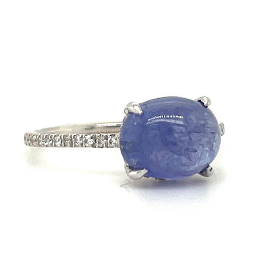 The Violet Tanzanite Cabochon