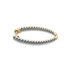 Oval Inside Out Diamond Hoops