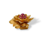 Van Cleef & Ariel’s Ruby Floral Motif Brooch