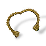 Twin Gemstone Open Cuff
