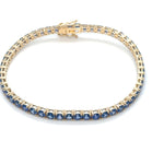 Custom Ceylon Blue Tennis Bracelet