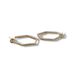 Diamond Hex Shaped Hoop