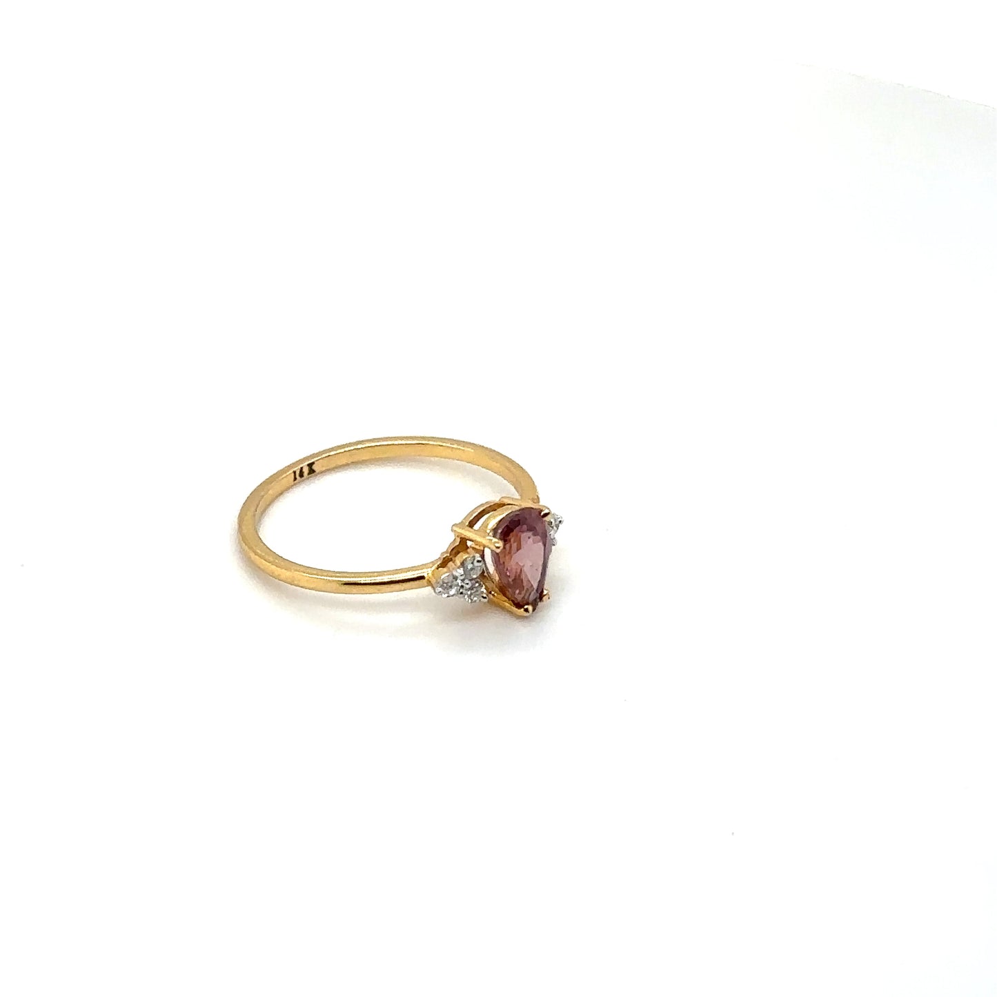 Plum Tourmaline Pear