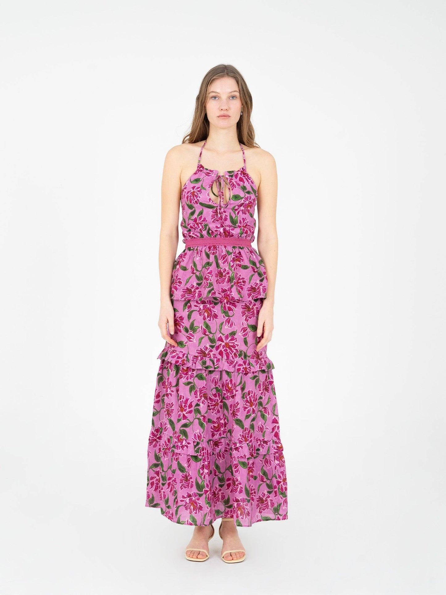 Dualia Lilac Floral Print Skirt