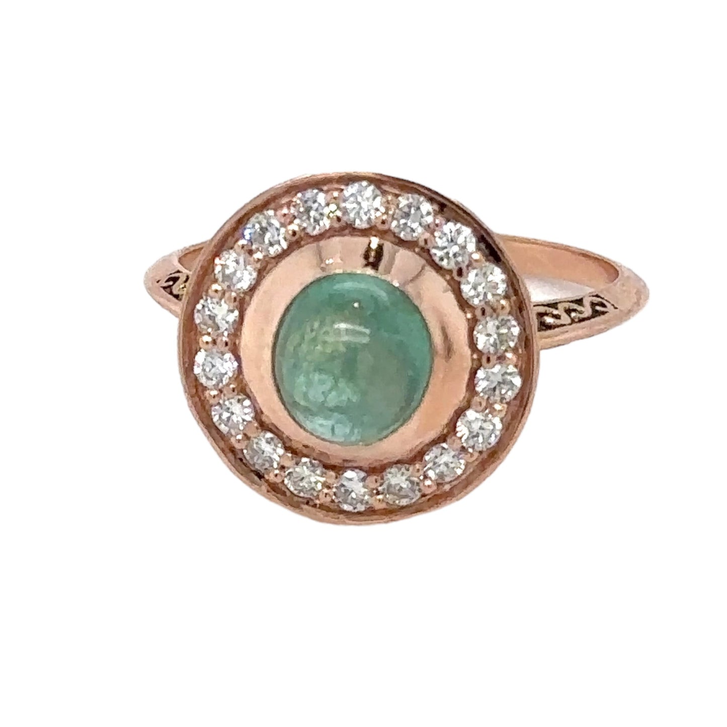 Emerald & Diamond Halo