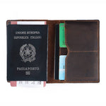 Passport Cover, Genuine Leather Passport Holder Case