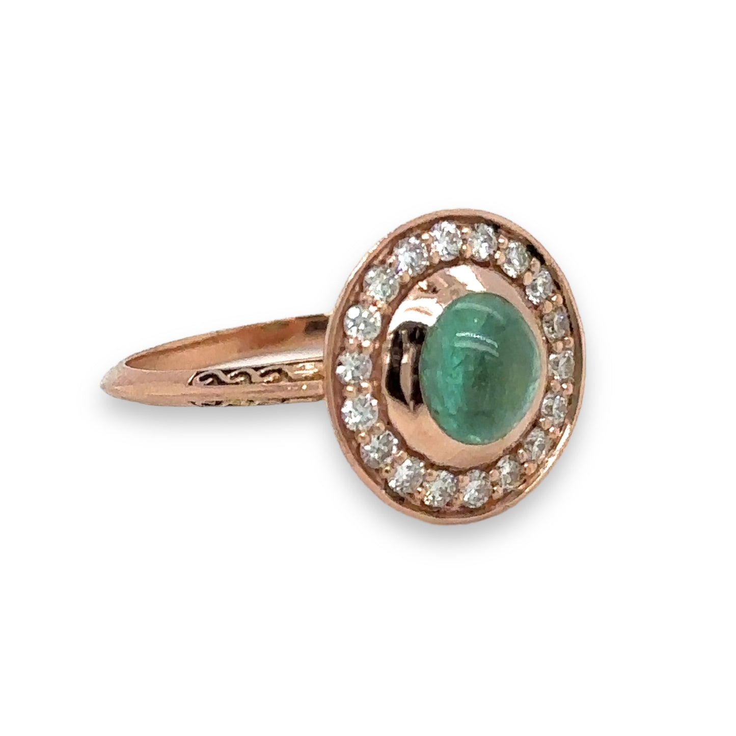 Emerald & Diamond Halo