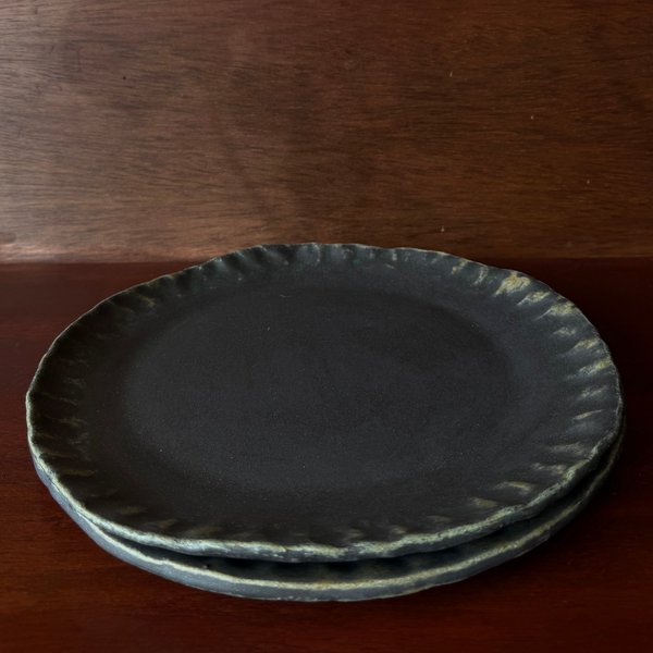 Dark Denim Dinner Plate